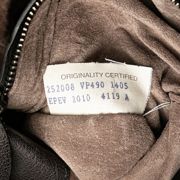 BOTTEGA VENETA Black Leather Intrecciato Shoulder Bag - Picture 9 of 10